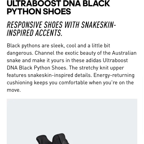 🆕 Adidas Ultra Boost Animal Pack DNA Black Python Sneaker FZ2733 Mens 8/Women 9 - Picture 12 of 12